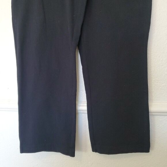 Old Navy Capris Womens Sz Small Black Do a Little Yoga Rollover Foldover Y2K - Picture 3 of 13
